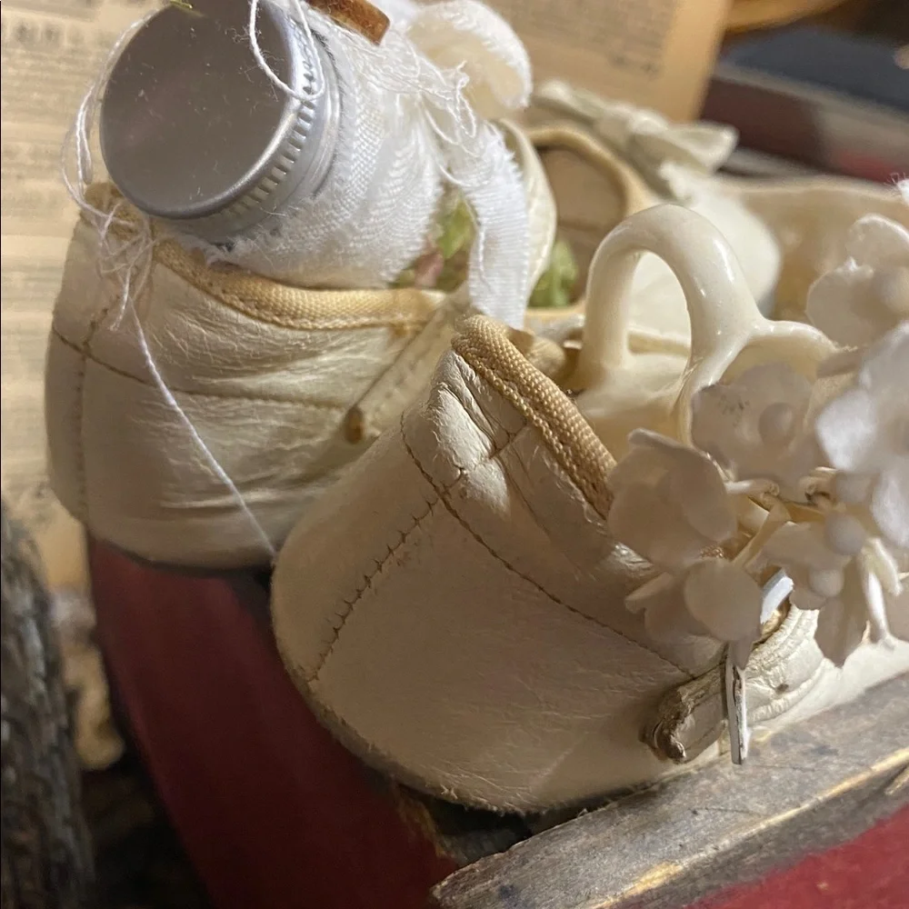 Antique '1930's' Mary Jane Baby Shoes & Props ..